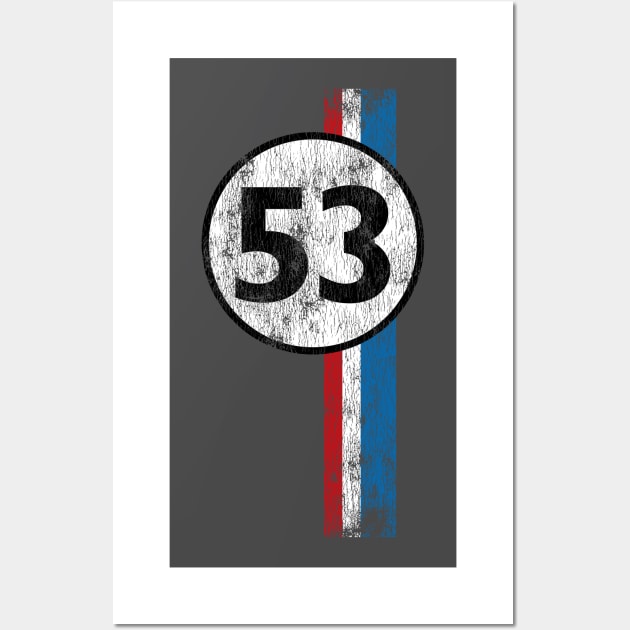 Vintage Herbie Livery Wall Art by AnimalatWork